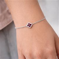 Pulsera Ultima Edizione Mujer tiffany in Plata BAO1922-ROSSO-BIANCO